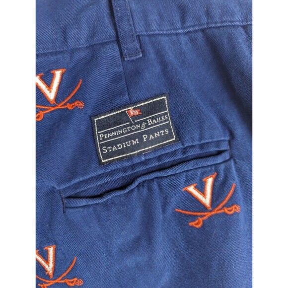 Pennington and Bailes UVA Virginia Cavaliers Mascot Stadium Pants Size 30 NCAA - Picture 8 of 13